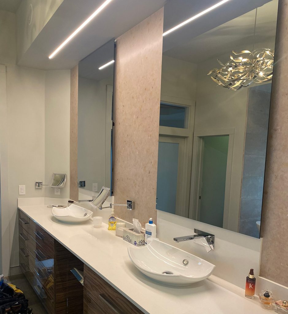 bathroom electrical update